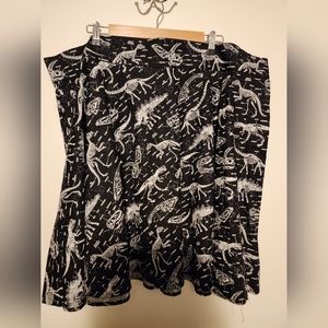 Hot Topic Folter glow in the dark dinosaur skirt 3x